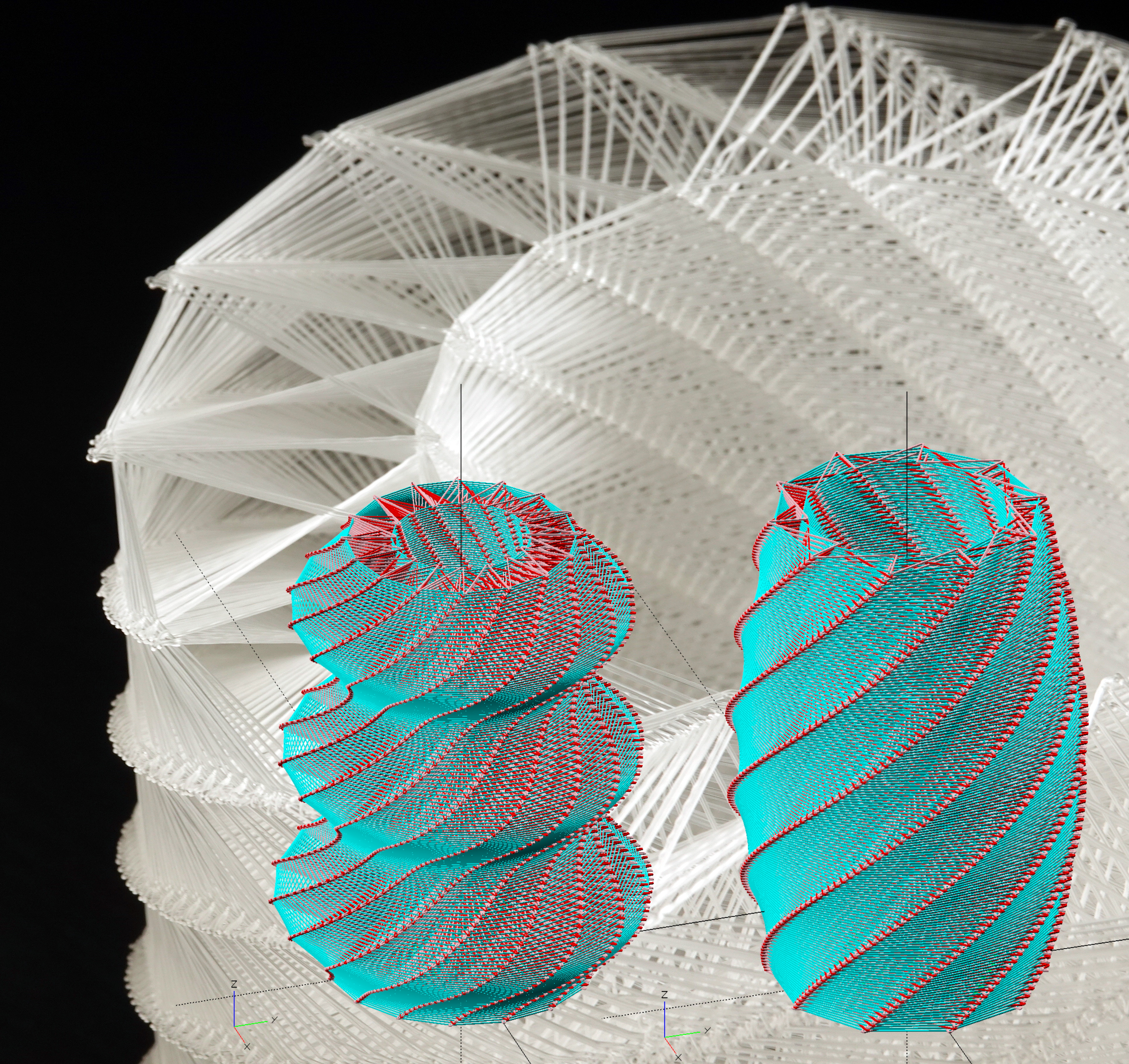 Reorbital adjustable print-in-place lamp