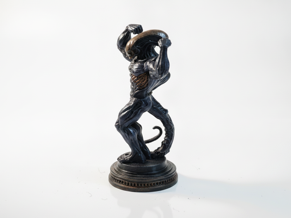 Buff Xenomorph Figurine Sci-Fi Collectible 3D Printable