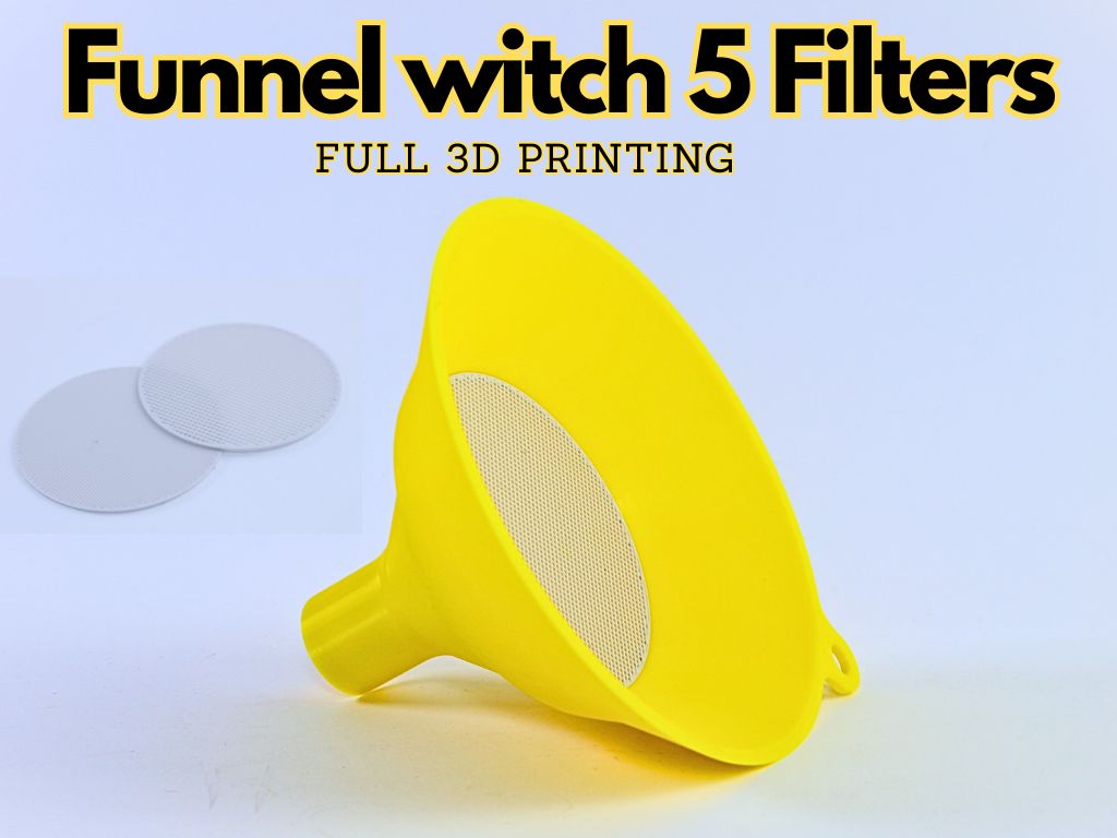 Modular Funnel with 5 Interchangeable Filters