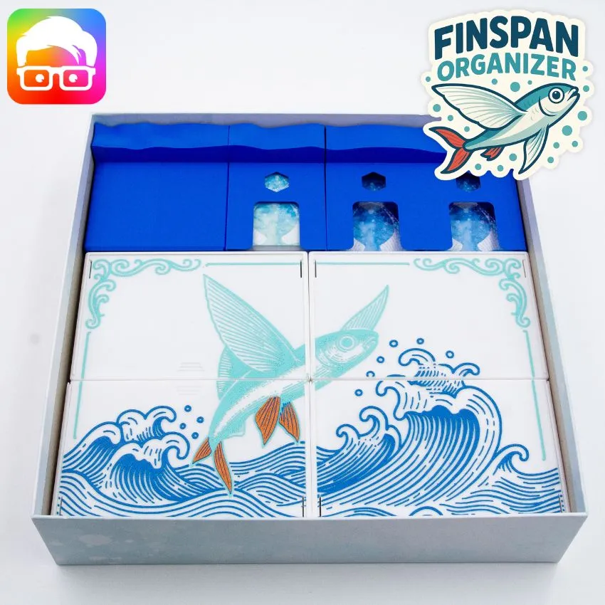 Finspan board game organizer by @ammedia3d [tabletop board game inserts  sku: FNSPN001] by ammedia3d | Download STL model | Printables.com