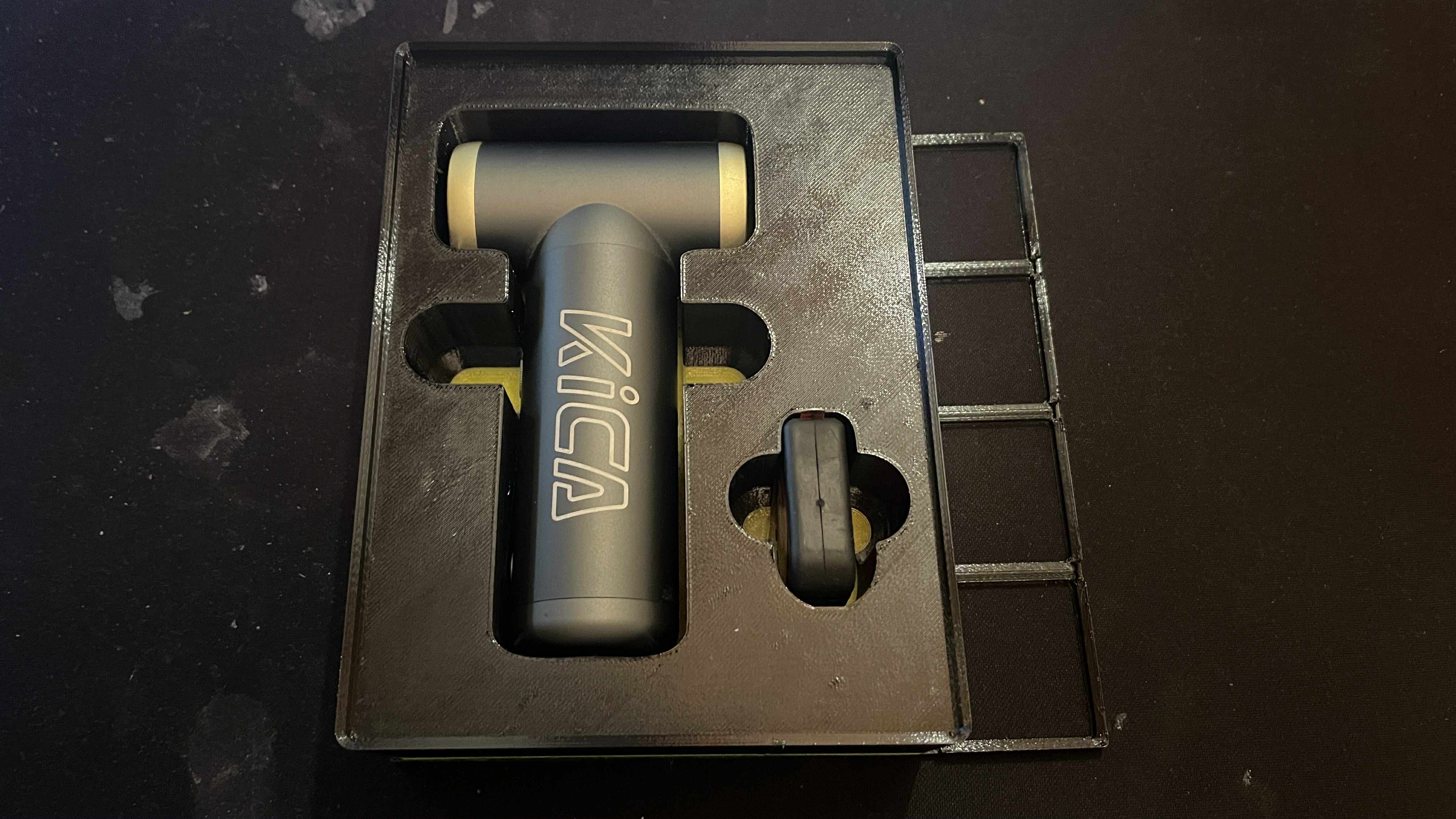 blower and small measuring cup [gridfinity] (KiCA Jetfan 2/2S multifunction blower)