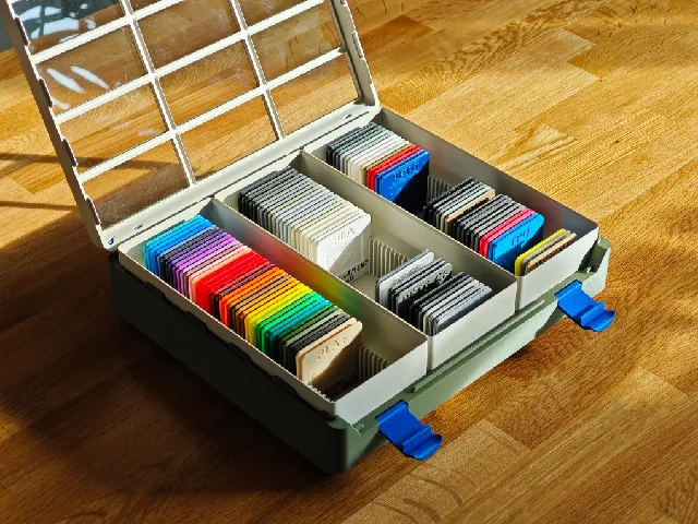Filament Sample Modern Gridfinity Case (147 swatches)