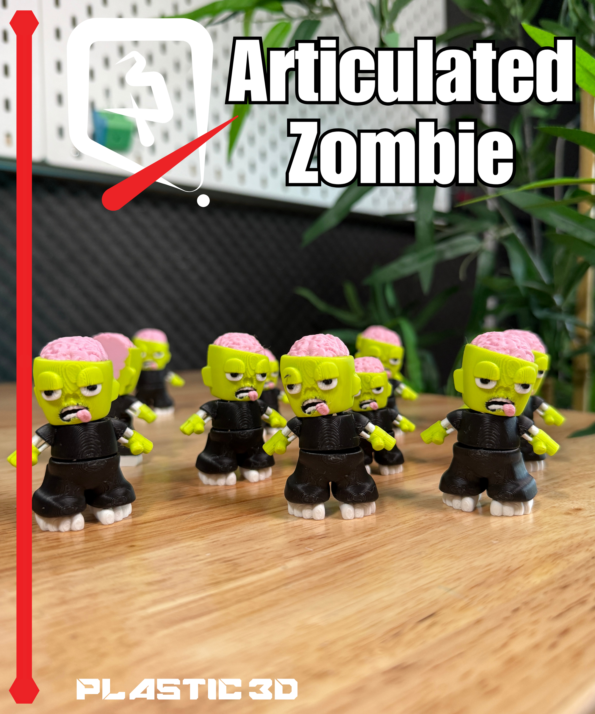 Articulated Zombie – Print-in-Place Undead - Members Exclusive