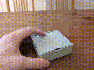 Gridfinity bin with hinged captive lid
