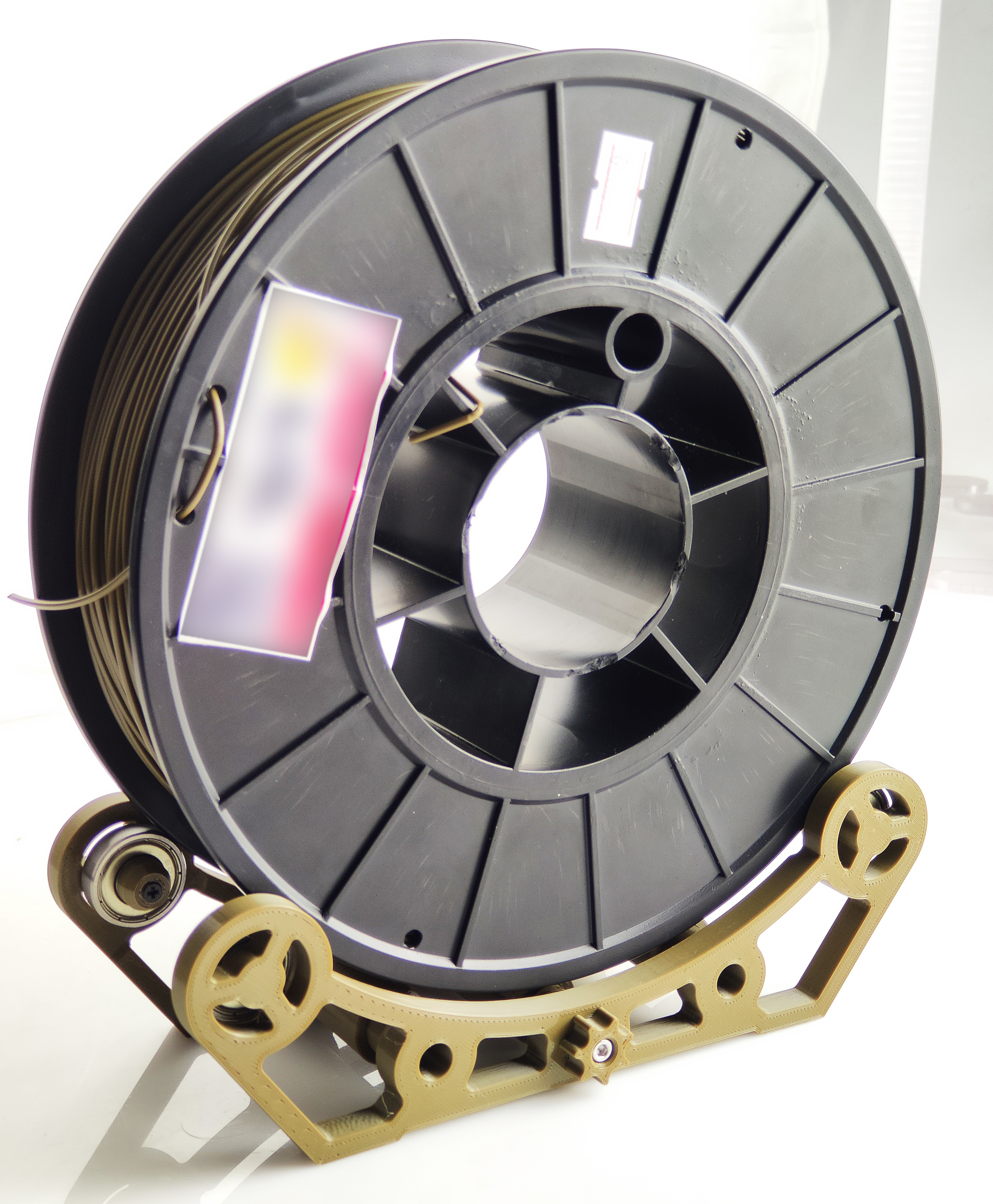 Miniatura 4 do modelo 3D Filament spool holder with adjustable width