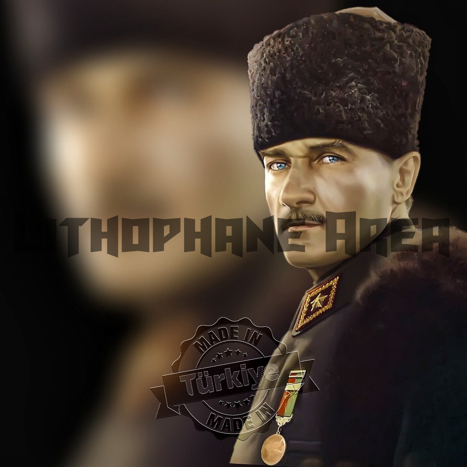 Mustafa Kemal Atatürk Lithophane