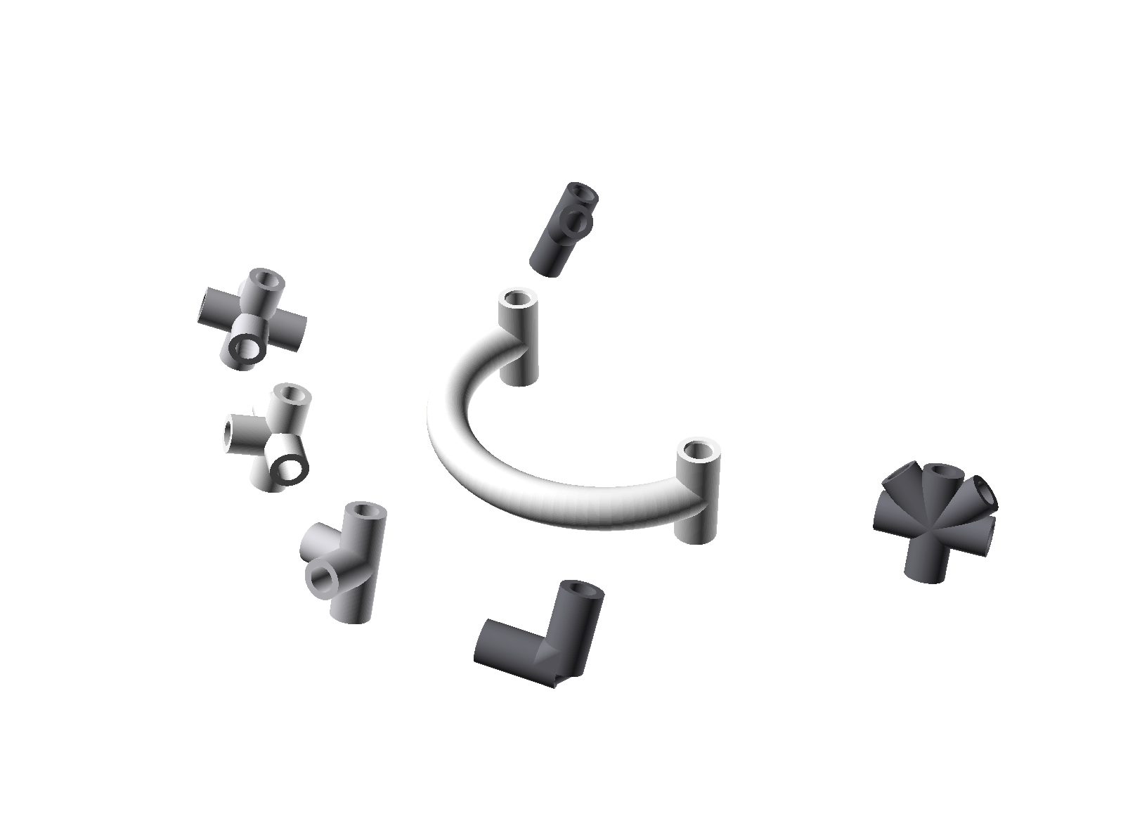 Modular Connector Pack for Plant Trellis Systems