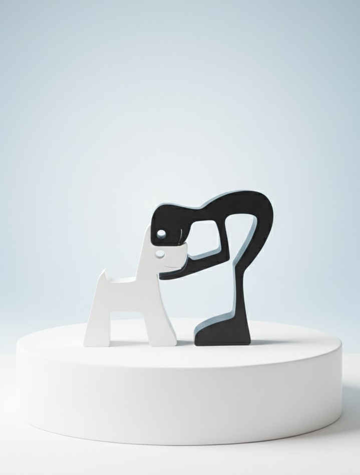 Human and dog (decoration)
