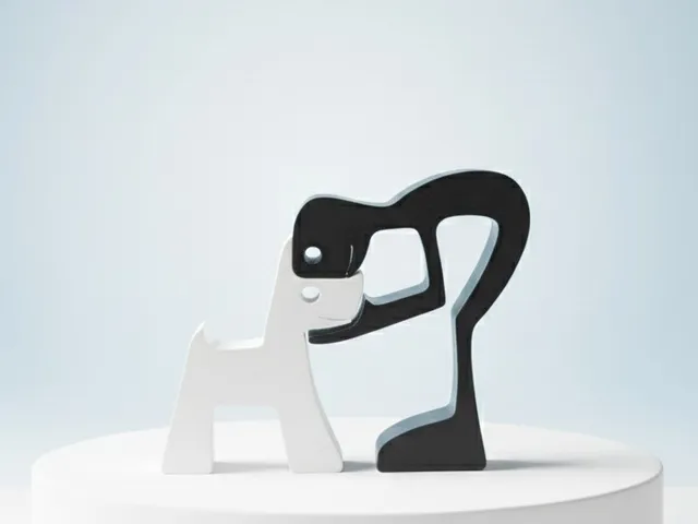 Human and dog (decoration)