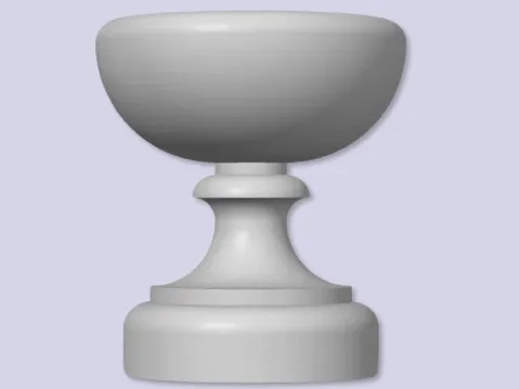 Copa medieval decorativa