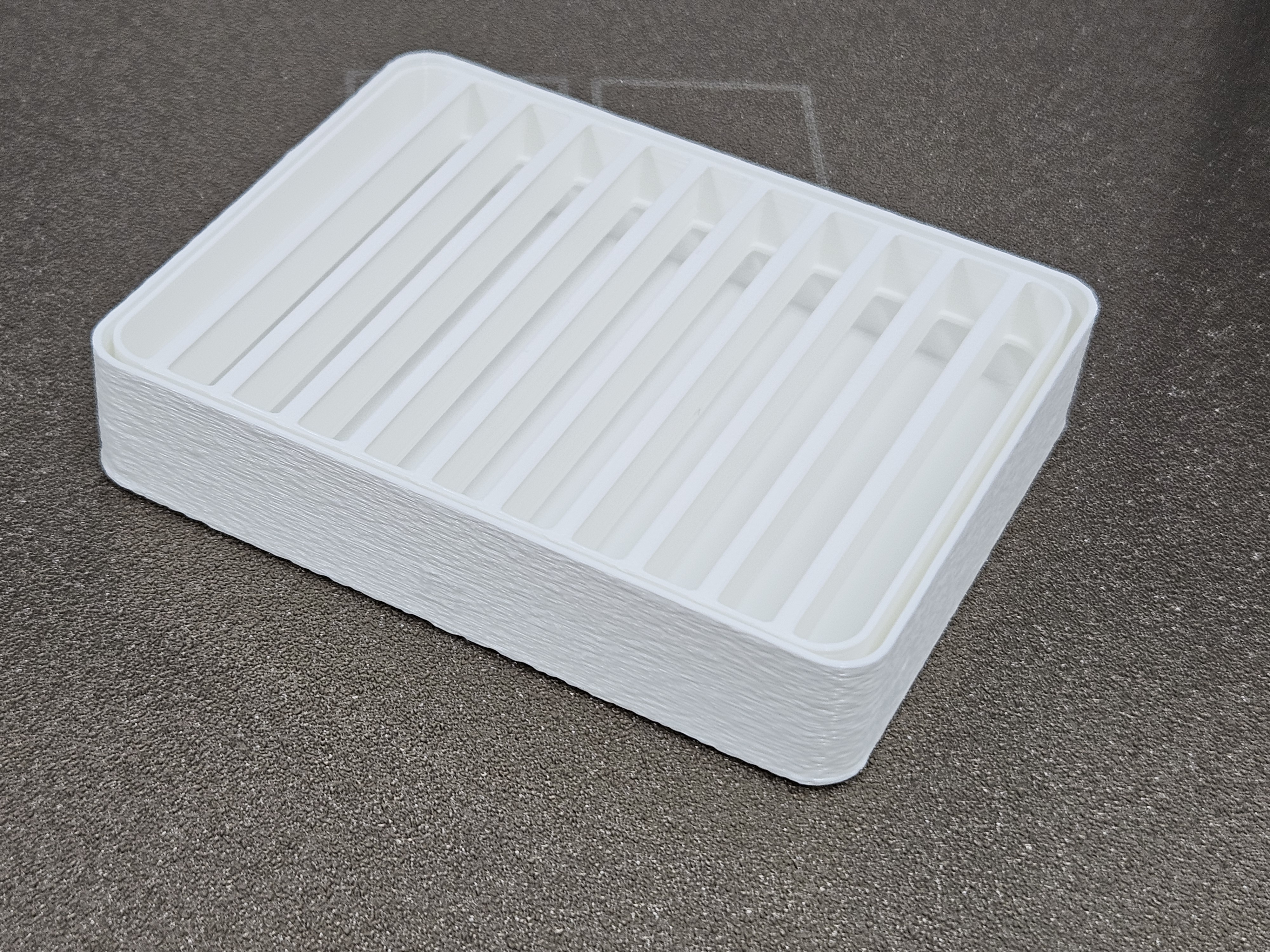 Soap or sponge holder with dip tray