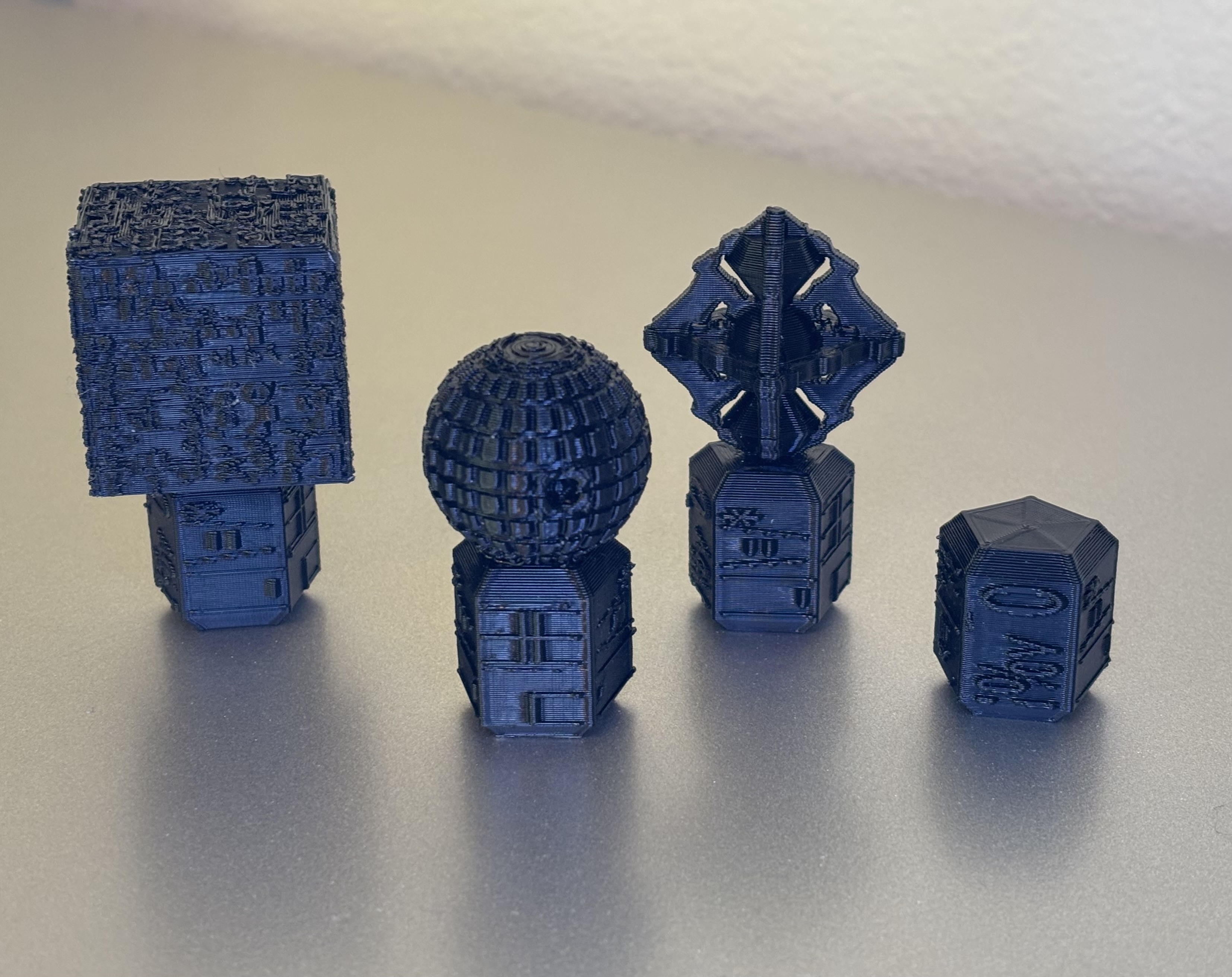 Star Trek Borg Custom DJ Knobs - Cube Sphere Diamond Pentagonal Base