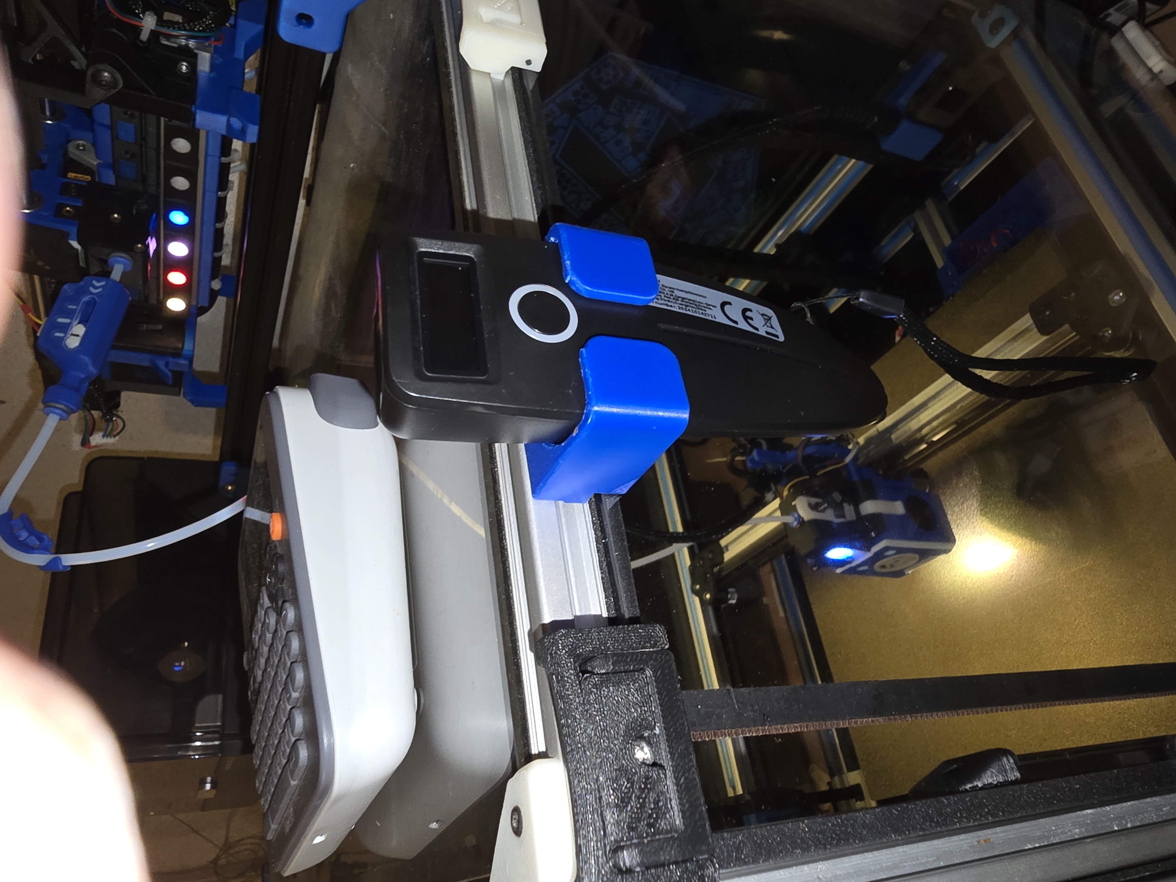 W7 Barcode Scanner Holder 2020 Profil and Voron panel mod 3D model