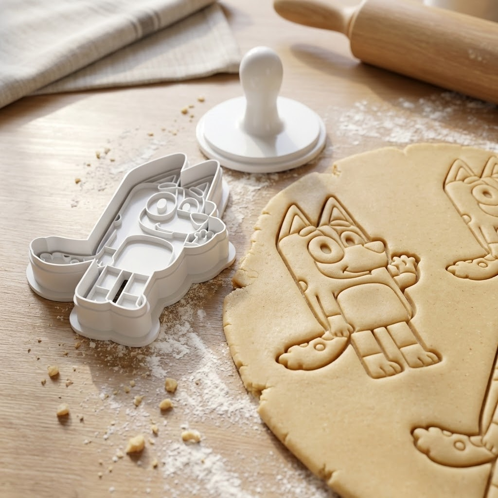 Bluey Cookie Cutter And Stamp