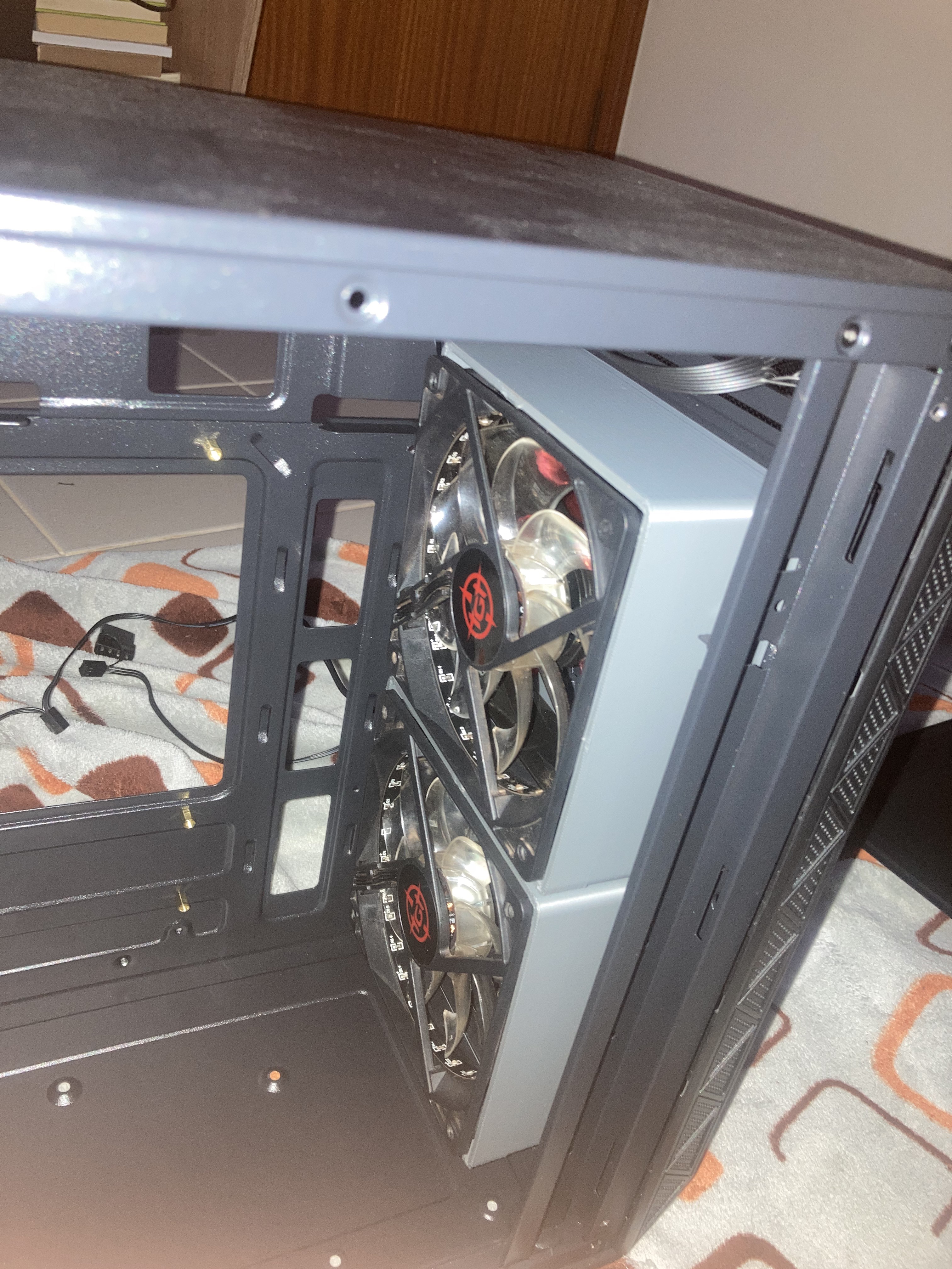 Dual 120mm Fan Mount Adapter for Single Slot (Tandem)