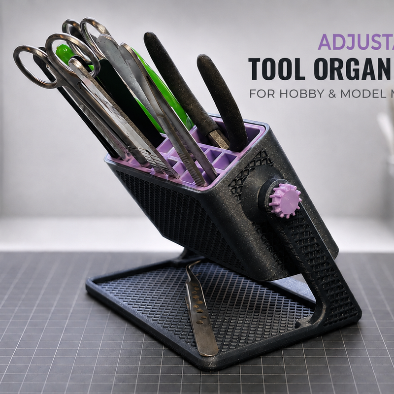 Adjustable Hobby Tool Organizer by Nasik | Download free STL model ...