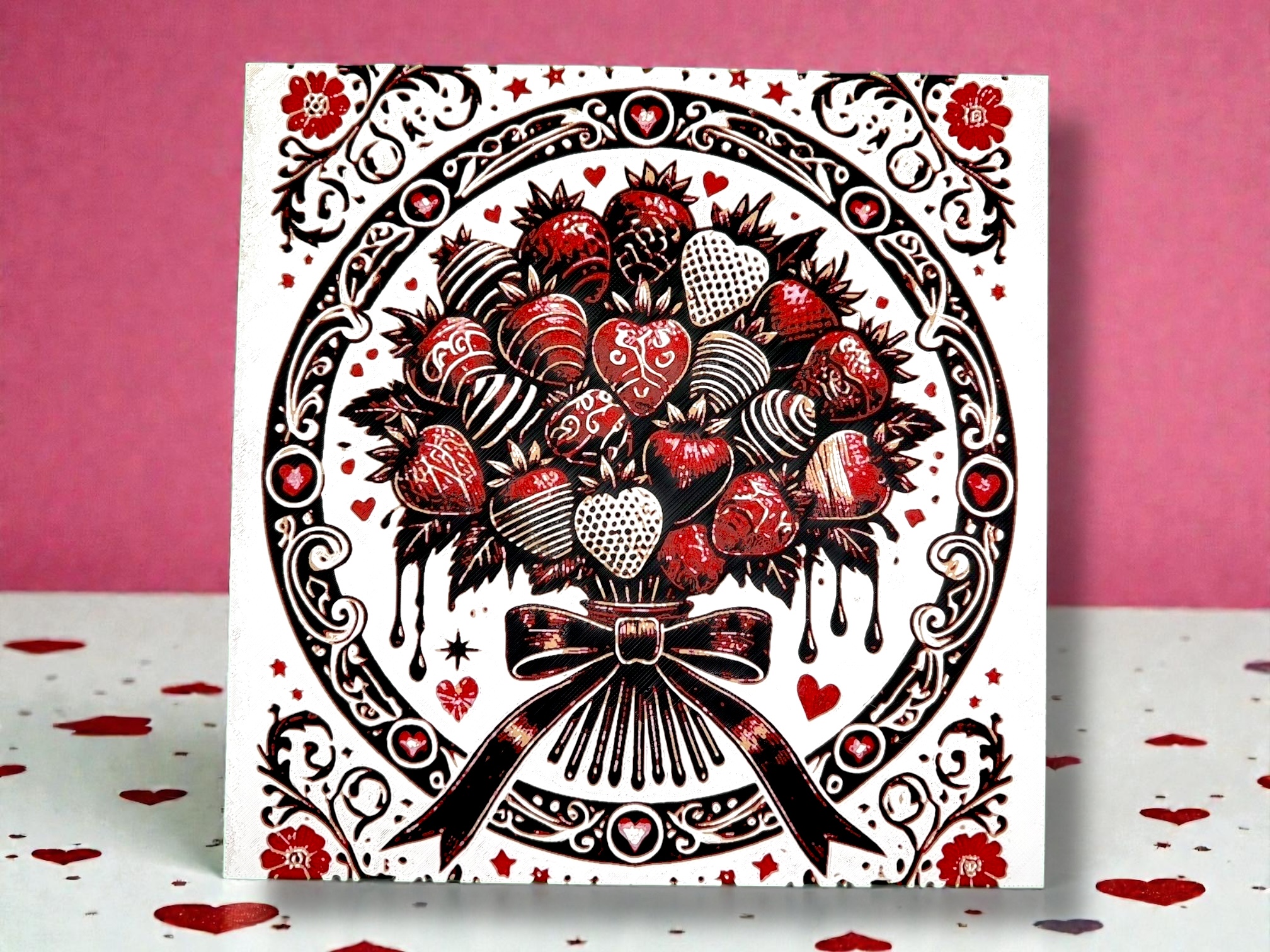 Strawberry Gift Bouquet — Valentine's Day Hueforge