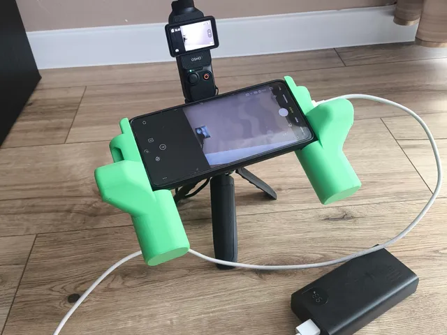 Holder for phone and DJI Osmo pocket 3 camera
