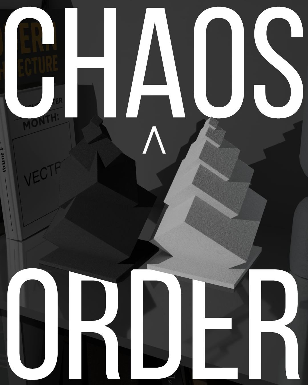 Chaos /\ Order – Dual Abstract Sculpture