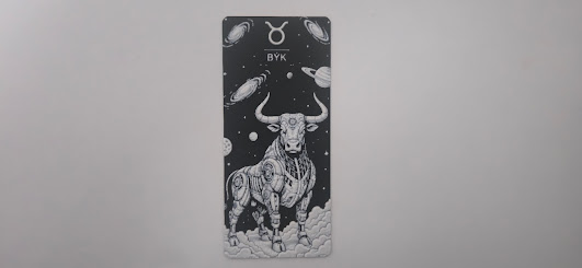 Steampunk Taurus Mechanical Bull Card