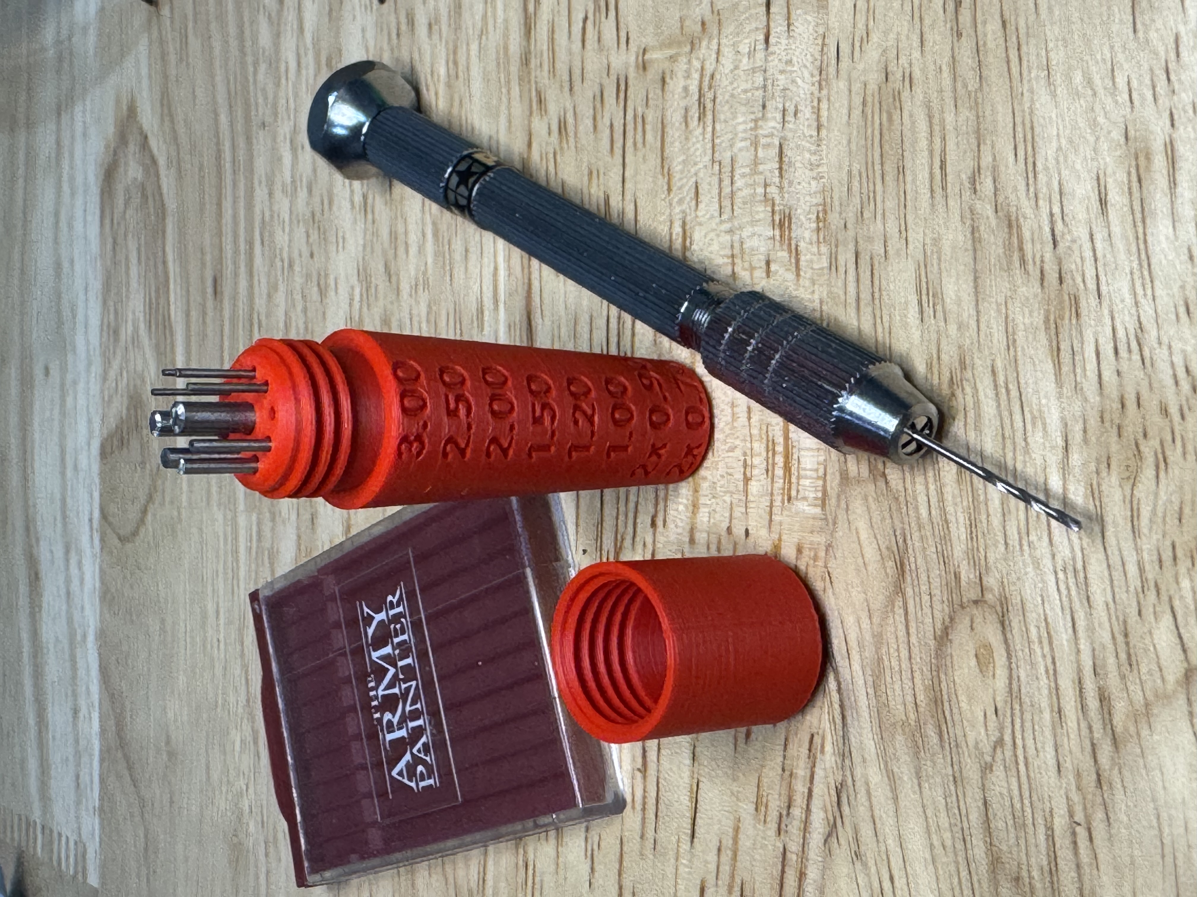 Army Painter Drill Bit Set - Compact Tube Case