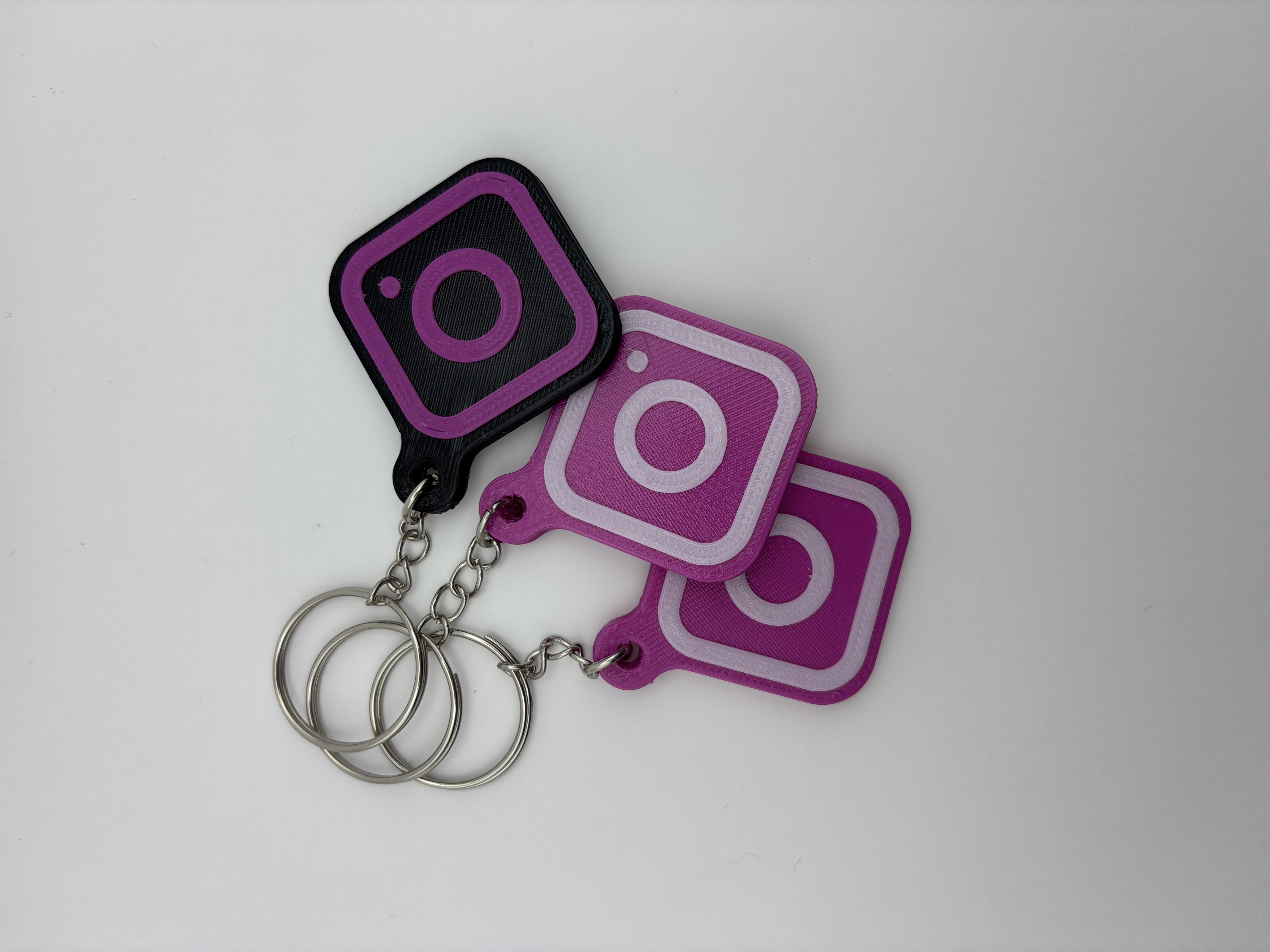 NFC tag Instagram key chain