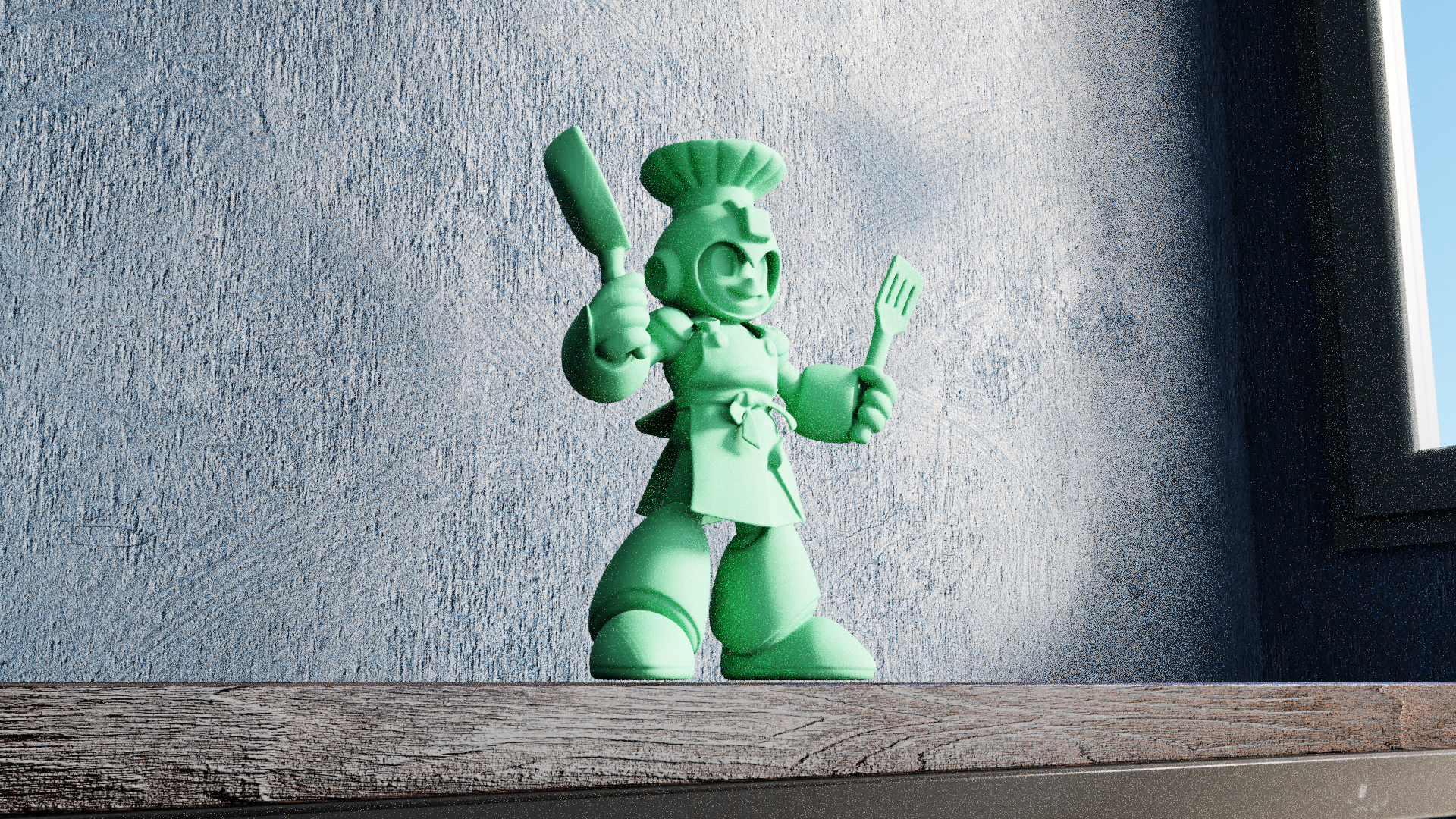 Miniatura 5 do modelo 3D Chef Megaman
