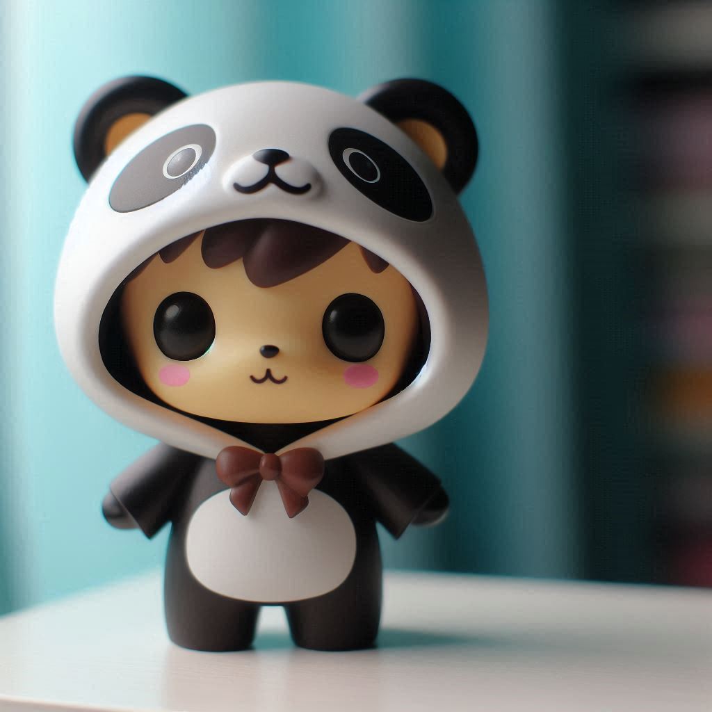 Lovely child with Panda suit