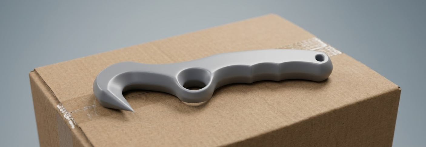 Claw parcel opener