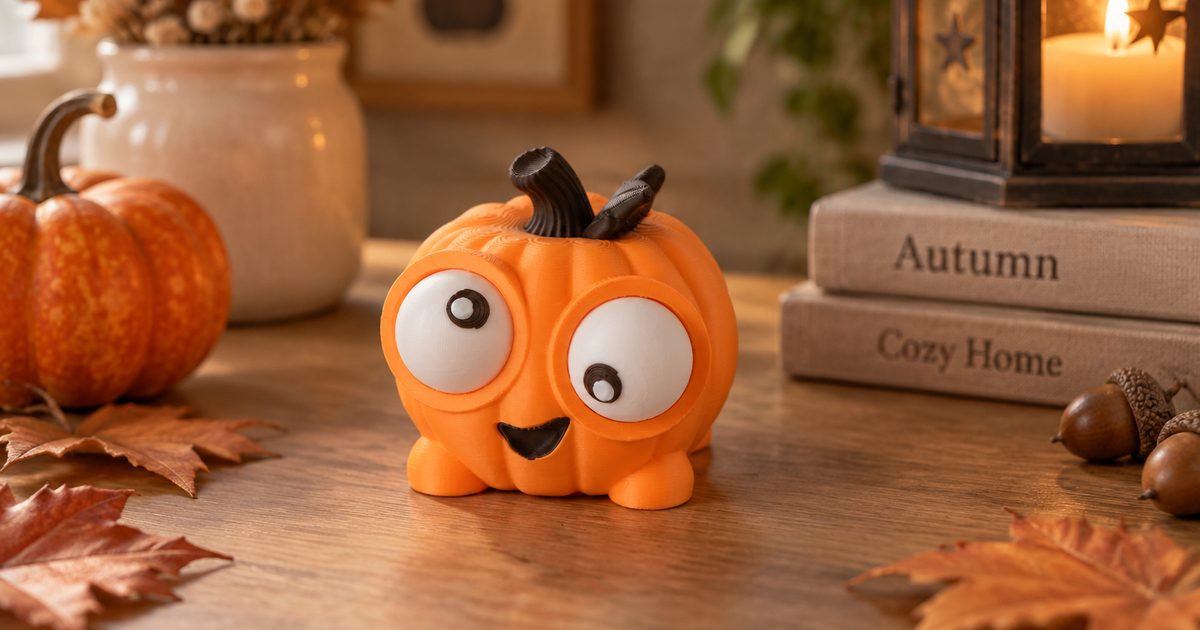 Wobbly Eyes Pumpkin – Halloween Fidget Toy by Fleximania | Download ...