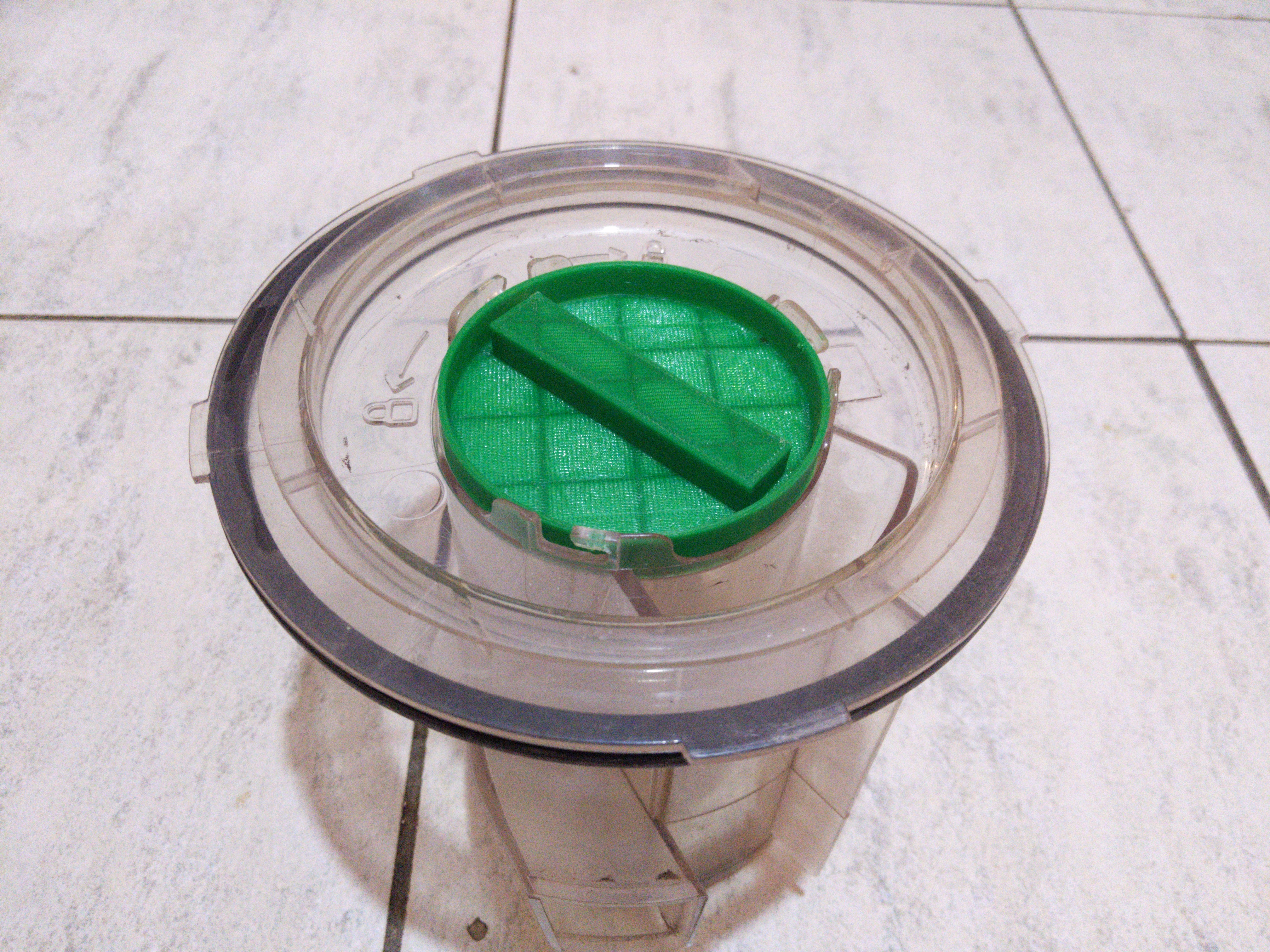 Dirt Devil Ultima DD2620 dust collector internal cap