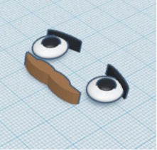 Eyes And Moustache For Any Printer