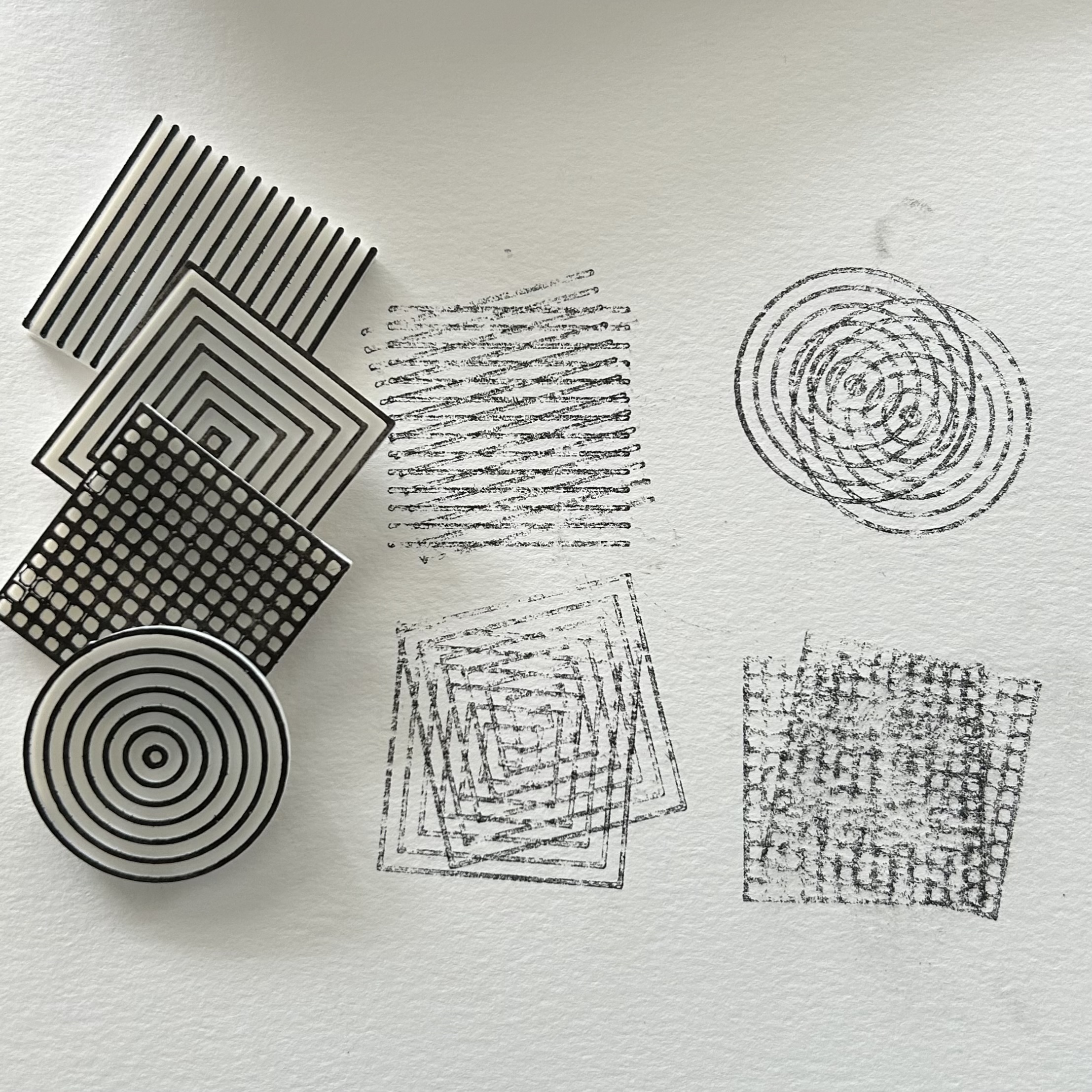 Moiré Pattern Stamps.