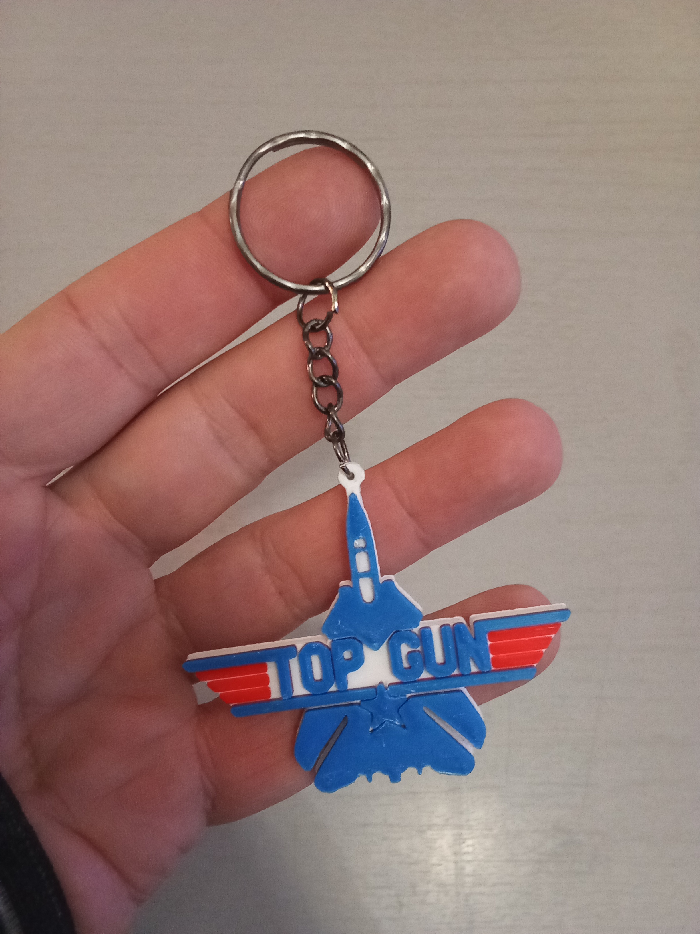 Porte-clé Top Gun – Logo emblématique (STL gratuit)