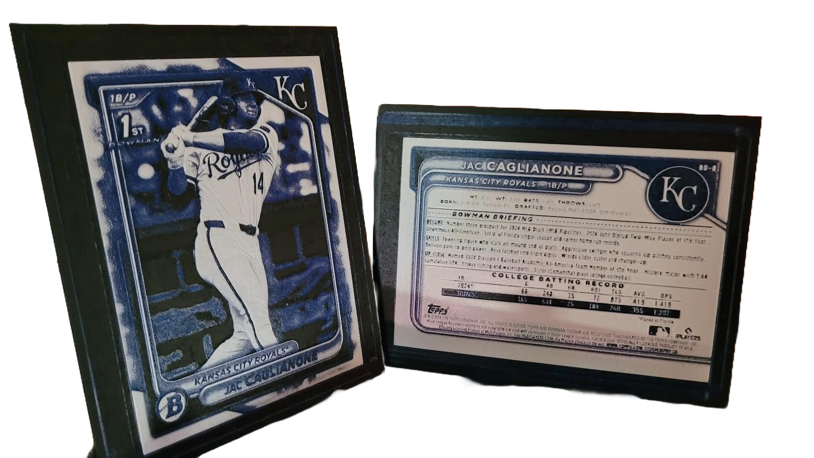 Hueforge - 2024 Bowman Draft Jac Caglianone Kansas City Royals #BD-8