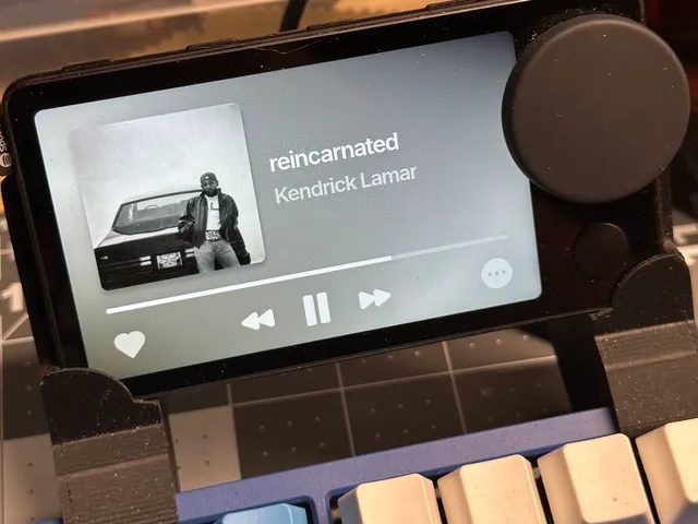 Spotify Car Thing mount for Ducky One 2 keyboards