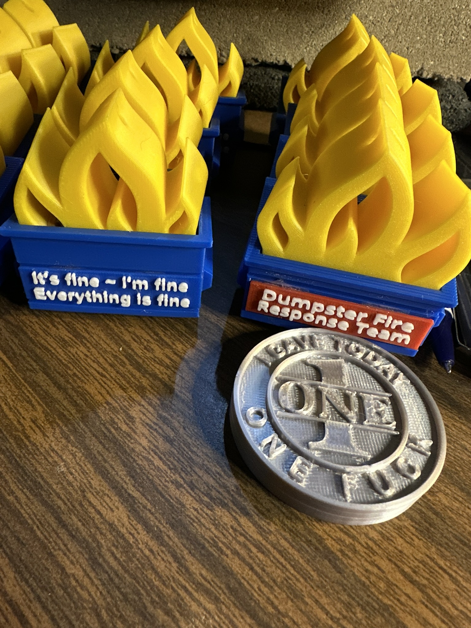 Dumpster Fire Response Team ornament