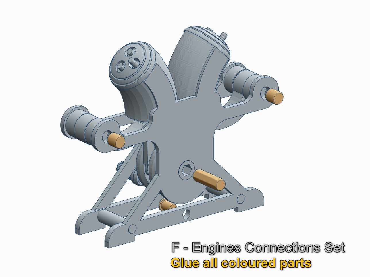 Miniatura 11 do modelo 3D V2-V4 Taurozzi Pendulum Engine