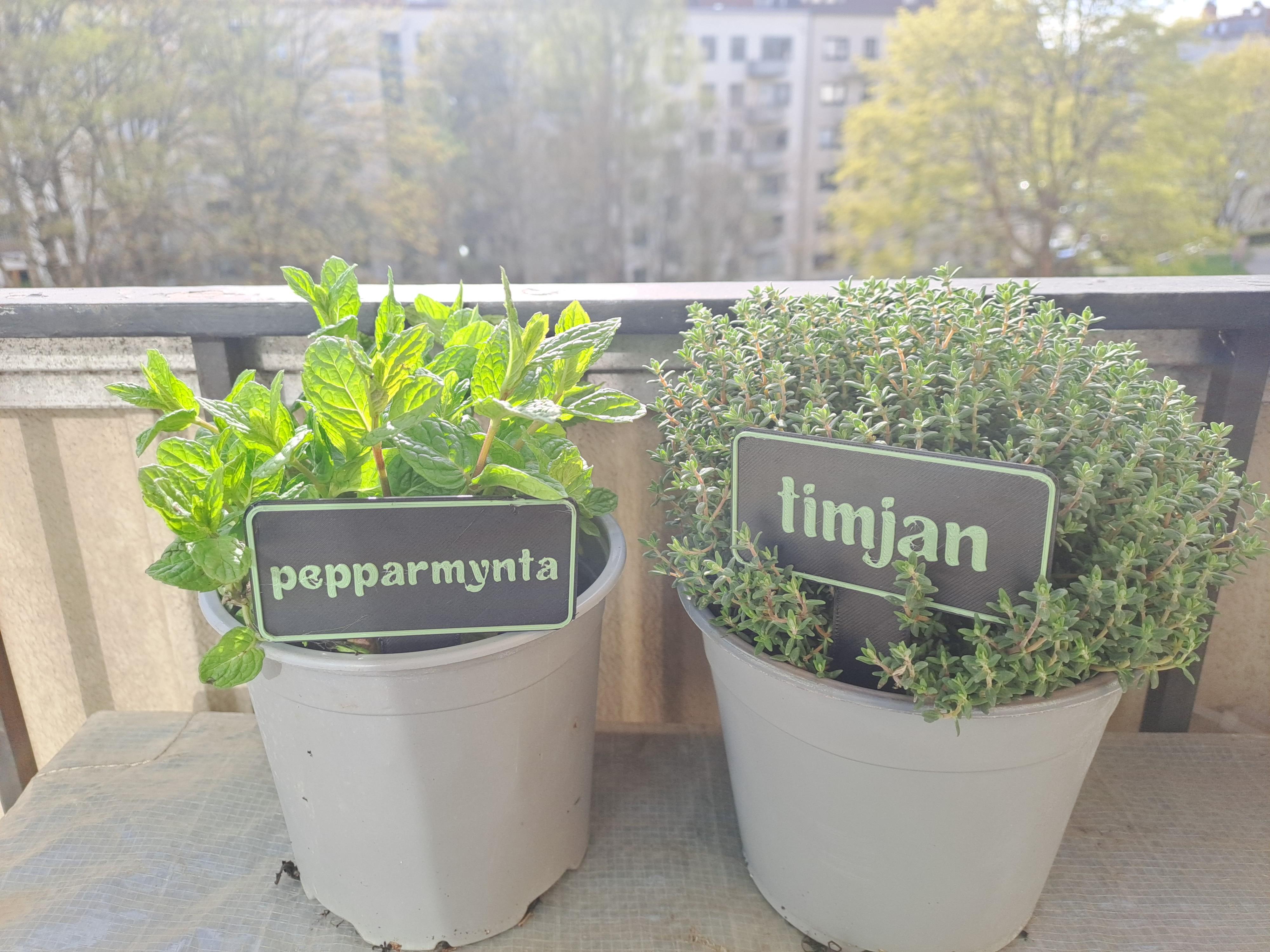 Multicolor customizable plant markers