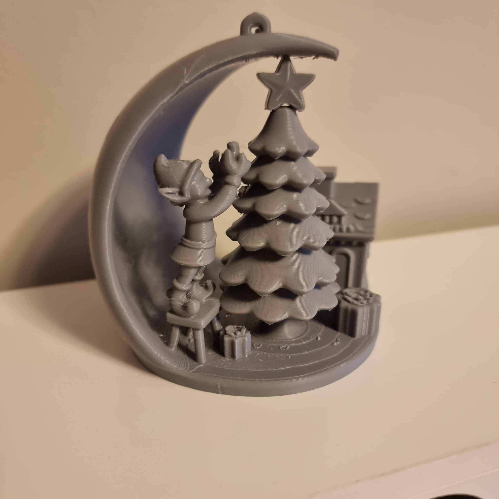 Elf village christmas decor