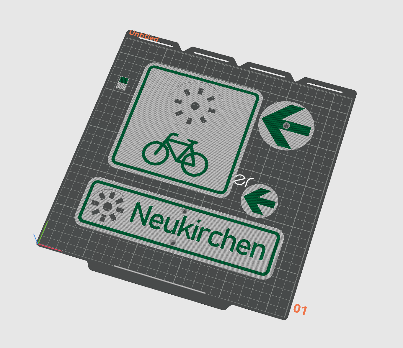 Fahrradwegweiser Deutschland Schild Pfeil