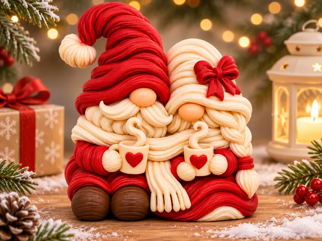 Cozy Christmas Gnome Couple – Love & Warm Hugs