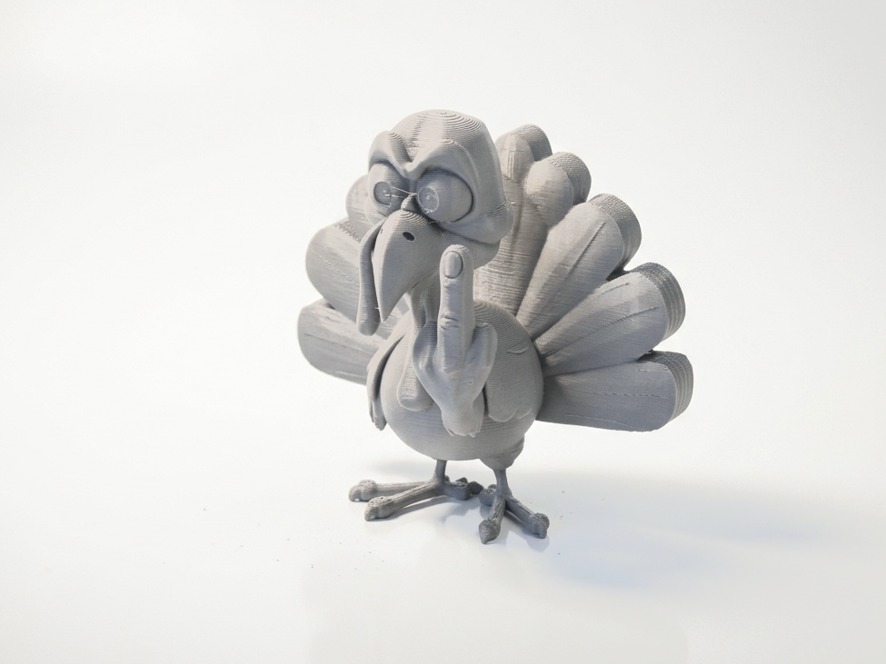 Grumpy Turkey Figurine Animal 3D Printable