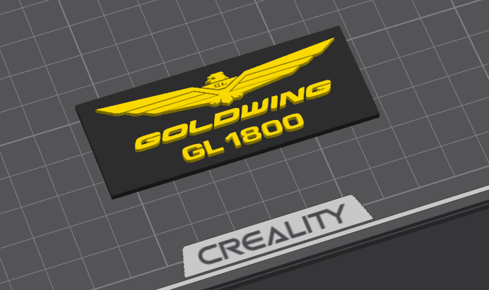 Goldwing screen cover GL1800 + logo plate