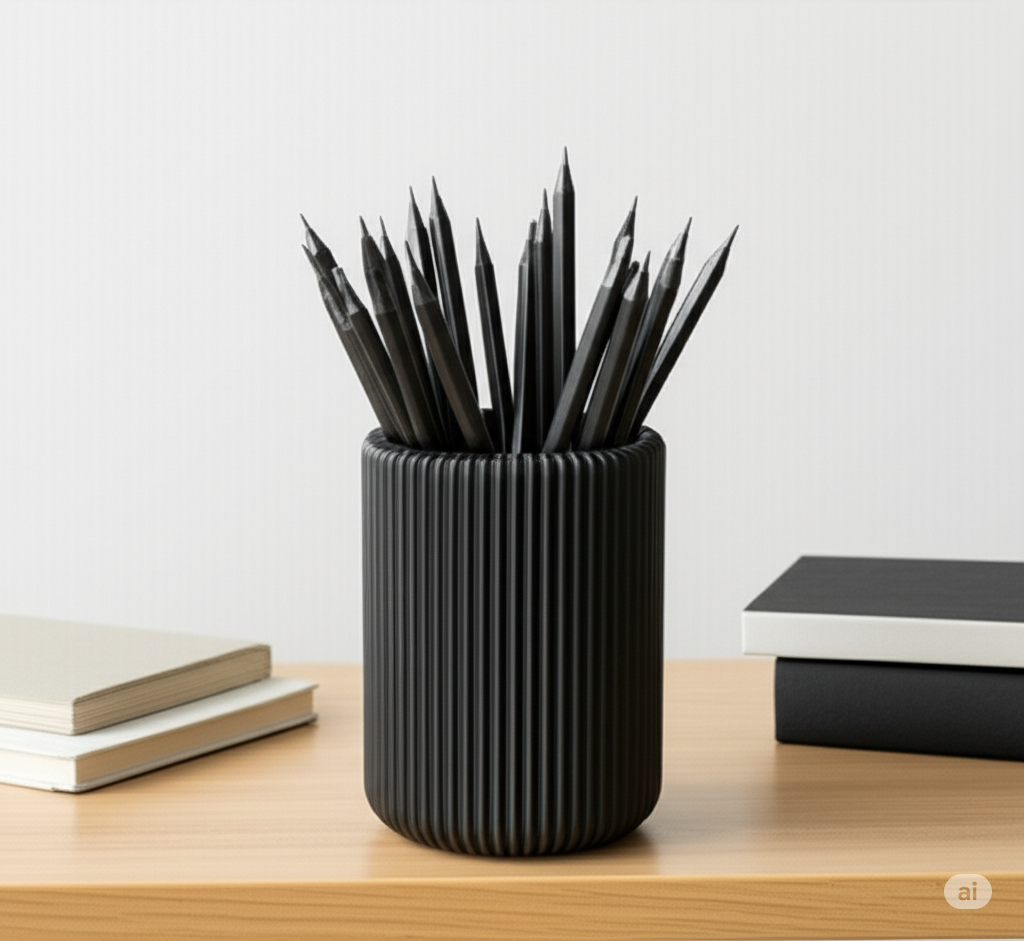 Ribbed Pencil Holder