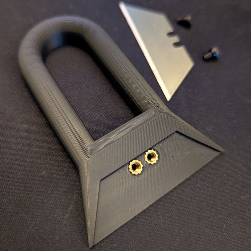 Razor Blade / utility knife Scraper with heat-set insert by oomaxoo7 ...
