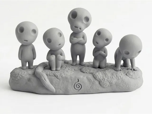 Kodama Forest Spirits (Princess Mononoke) • Easy Print