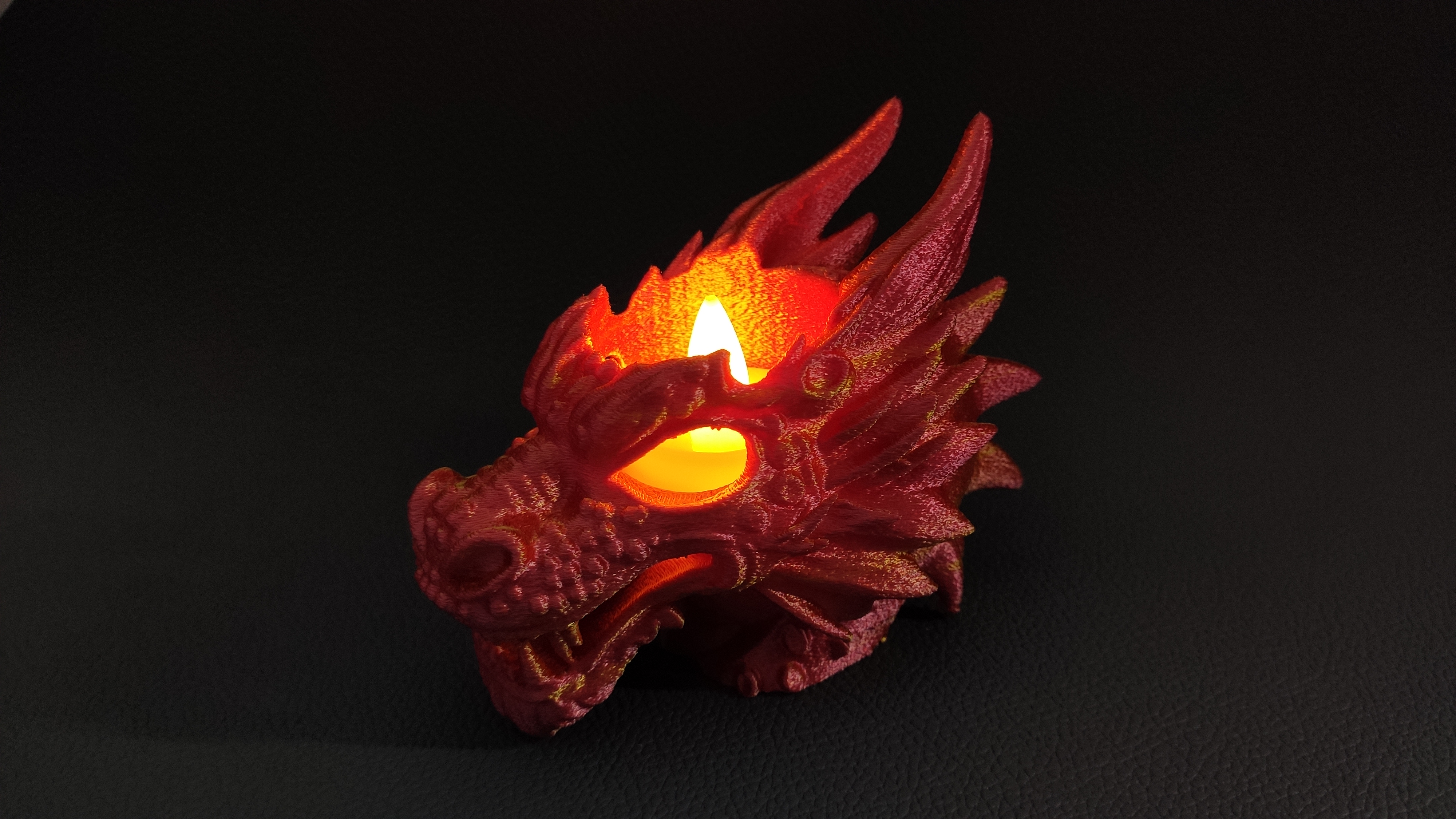 Mini Dragon Head - LED tea light holder