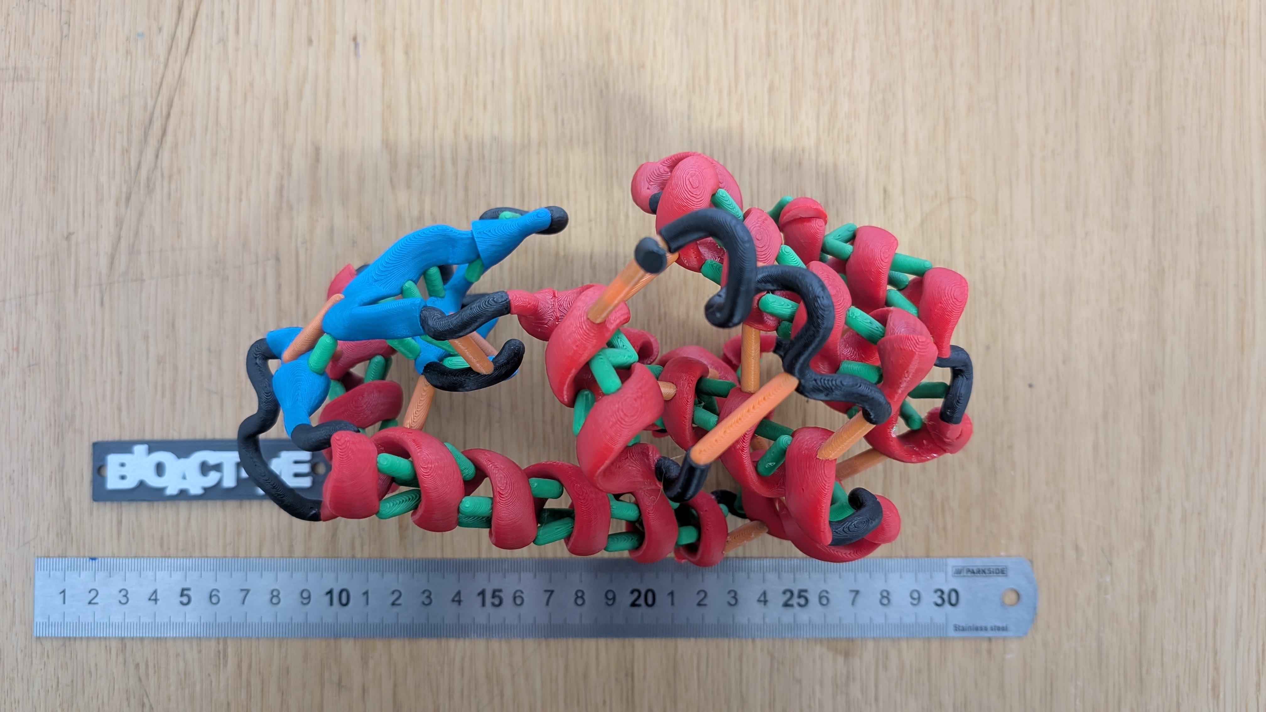 Tertiary structure of 4 Lysozyme (PDB 1LYD)