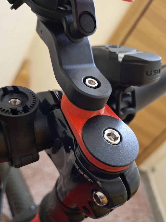 Quad Lock bicycle stem adapter